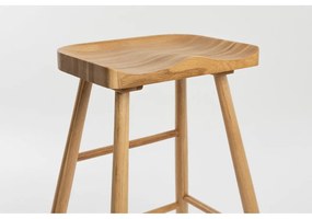 Бар стол от масивен дъб в естествен цвят (височина на седалката 65,5 cm) Vander – White Label