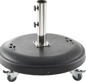 Основа за чадър с колелца Hesperide Pimano, Черен бетон, 50 kg