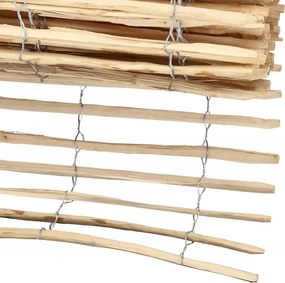 Градинска ограда от цепени лешникови пръчки, оплетени на тел 100 x 500 cm