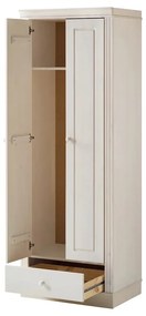 Бял гардероб от масивен бор 65x180 cm Anita – Støraa