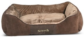 Кафяво плюшено легло за кучета 70x90 cm Scruffs Chester XL - Plaček Pet Products