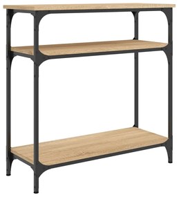 834041 vidaXL Конзолна маса, дъб сонома, 75x29x75 см, инженерно дърво