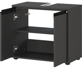 Антрацитен шкаф за мивка 63x55 cm Lemont – Germania