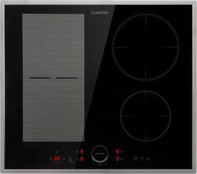 Klarstein Delicatessa 60 Hybrid Prime, котлон, индукция, 4 зони, 7000 W, черен