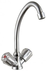 Смесител за кухня "ДУНАВ" ICF 7008721C M7119, месинг, хром, 26.2x14.5х19см