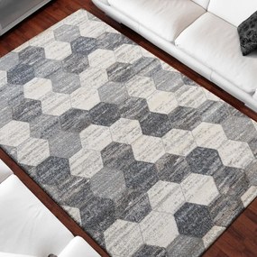 Стилен сив килим, подходящ за всяка стая Ширина: 120 см | Дължина: 170 см