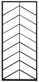 Черен стенен метален стелаж за вино брой бутилки 16 70x160x6 cm Malbeo – Light &amp; Living