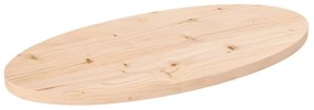 824315 vidaXL Плот за маса 70x35x2,5 см, масивна дървесина, бор, овален