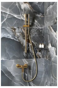 Стенна душ батерия в златист цвят (1 изход) Spy – Sapho