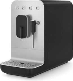 Еспресо машина SMEG Collezione BCC12BLMEU, 1350 W, 19 bar, 1.4 л, 8 функции, Вградена мелачка, Дюза за пара, Черен