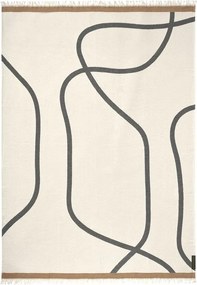 Кремаво одеяло 130x175 cm Shadow – Mette Ditmer Denmark