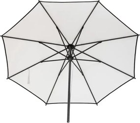 Прав чадър Hesperide Maluvia, Olefin материя, Бял, 3.5 m