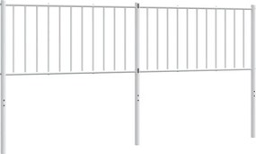 350967 vidaXL Метална резервна табла за легло, бяла, 180 см