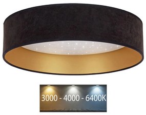 Brilagi - LED Лампа VELVET STAR LED/24W/230V Ø 40 cм  черна/златиста