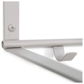 Сиво-бежова метална стенна закачалка с рафт Rex - Spinder Design