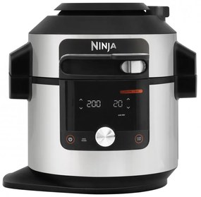 Мултикукър Ninja Foodi OL750EU, 1760W, 7.5 л, 3 режима, 14 програми, SmartLid, Инокс/Черен