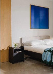 Черно нощно шкафче с рафтове Toopt – noo.ma