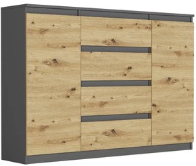 Просторен скрин R-140-S4 - различни цветови варианти antracit mix artisan