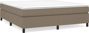 3120882 vidaXL Рамка за легло с пружини, таупе, 180x200 см плат