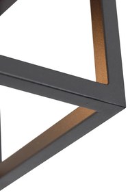 Интелигентен таванен аплик черен 99,5 см с 4 Wifi A60 - Cage