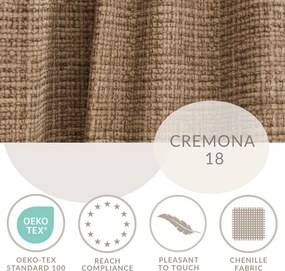 Светлокафяв шенилов ъглов диван (ляв ъгъл/L форма) Kirou – Maison de Rêve