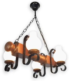 Brilagi - Пендел RUSTIC 4xE14/40W/230V бук/орех