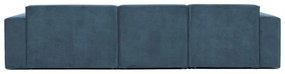 Син ъглов диван от рипсено кадифе (десен ъгъл) Sting – Scandic
