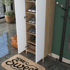 Портманто EA116, цвят Орех Бял