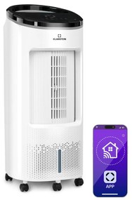 Klarstein IceWind Plus Smart, интелигентен охладител на въздуха 4 в 1, вентилатор, овлажнител, пречиствател на въздуха, управление с приложение