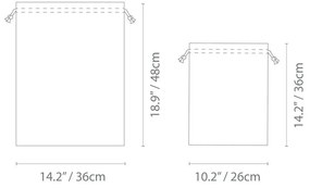 Торбички за пране от плат в комплект от 2 броя - Bigso Box of Sweden