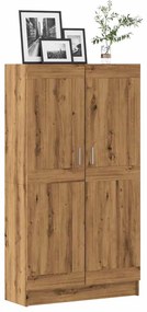 3345216 vidaXL Библиотека, дъб артизан, 82,5x30,5x150 см, инженерно дърво