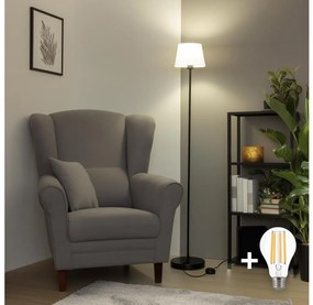 Brilagi - LED подова лампа CERIA 1xE27/40W/230V Ø 20,5 см бяла/черна