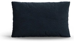 Тъмносиня възглавница за диван от букле Poppy – Micadoni
