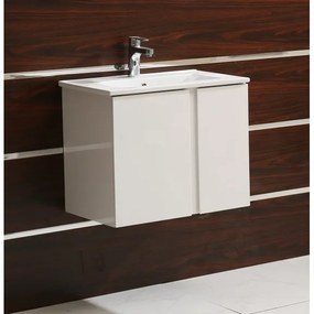 Конзолен PVC шкаф ICP 6089 "АВАЛОН" с умивалник, 61x40x50см