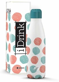 Термо Бутилката iTotal Dots Бял Неръждаема стомана (500 ml)