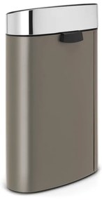 Сиво стоманено кошче за боклук, отваряне с докосване 40 l Touch Bin – Brabantia