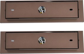 Комплект от 2 модерни стенни лампи тъмен бронз регулируеми с USB-C вкл. LED - Modric