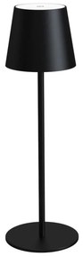 LED Димерна зарядна маса лампа LED/4W/4000 mAh 3000/4000/5500K IP44 черна