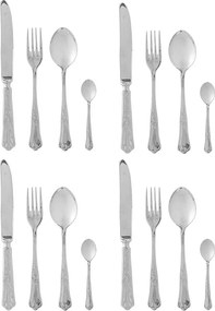 Прибори за хранене 16 бр. от неръждаема стомана в сребрист цвят Tilly – Bloomingville