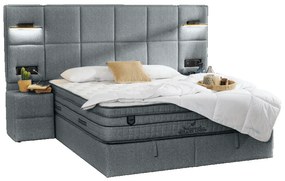 Тапицирана спалня с матрак COMFORT 180 x 200 - тъмно сив 14