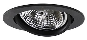 Комплект от 6 модерни черни наклоняеми вградени прожектора AR70 - Cisco