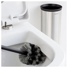 Четка за тоалетна Brabantia Profile 90300284, 43 см, Изцяло покрита четка, Възможност за стенен монтаж, Инокс