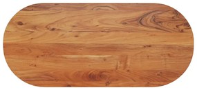 370097 vidaXL Плот за маса, 110x50x3,8 см, овален, масивна акация