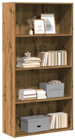 857948 vidaXL Библиотека, дъб артизан, 80x30x152 см, инженерно дърво