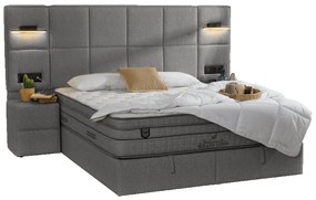 Тапицирана спалня с матрак COMFORT 180 x 200 - кафяв 08