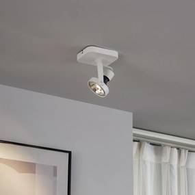 Дизайнерски таванен прожектор бял GU10 70mm въртящ се и накланящ се - Vo