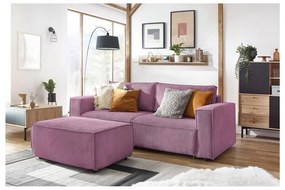 Розов диван от велур 245 cm Nihad - Bobochic Paris