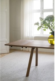 Сгъваема трапезна маса от масивен дъб 95x220 cm Clapperton – Rowico