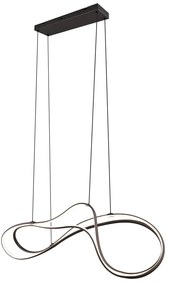 Черно LED висящо осветително тяло с метален абажур Nala - Trio Select