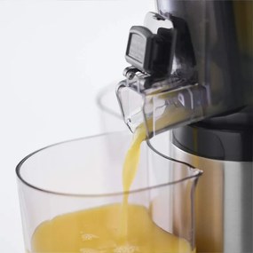 Сокоизстисквачка Slow juicer Russell Hobbs 25170-56, 150 W, 3 сита, 0.7 l,  Обратно движение, Студено пресоване, Инокс/черен